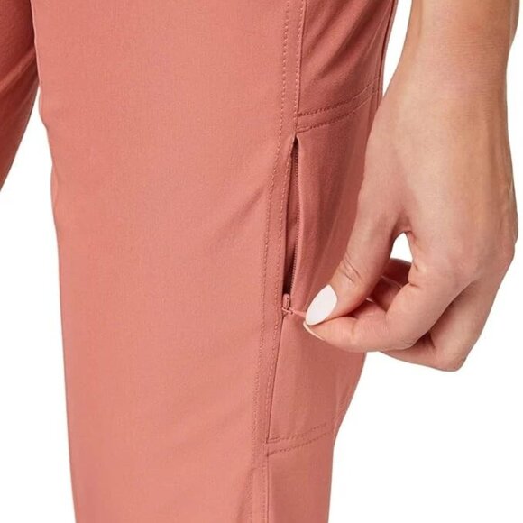 New Kirkland Signature Womens Salmon Coral Ankle Travel Pants - Picture 2 of 15